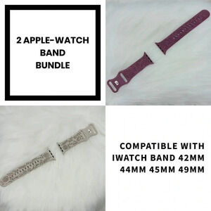 Floral Design Apple Watch Bands  42mm 44mm 45mm 49mm Bundle 1